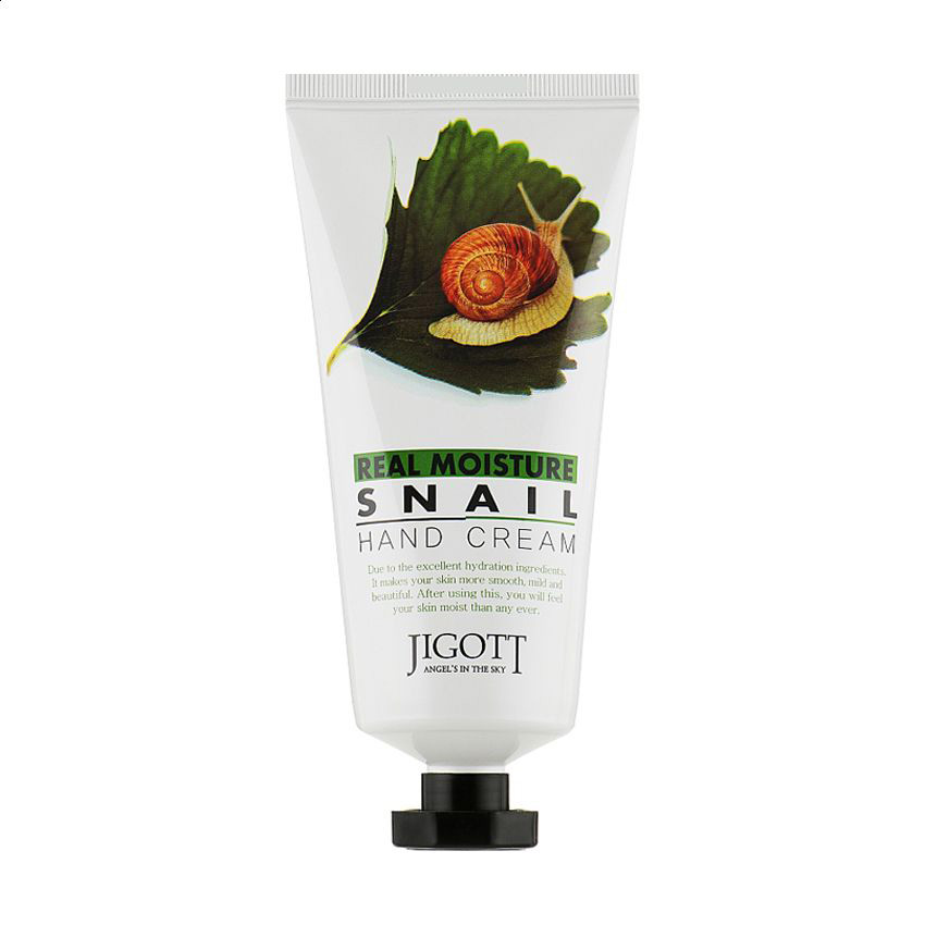 Крем для рук Jigott Real Moisture Snail Hand Cream з екстрактом слизу равлика, 100 мл